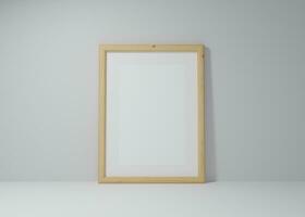 elegant foto houten kaders mockup