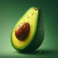 ai gegenereerd groen avocado fruit foto