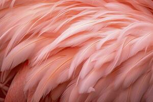 ai gegenereerd flamingo veer achtergrond. ai gegenereerd foto