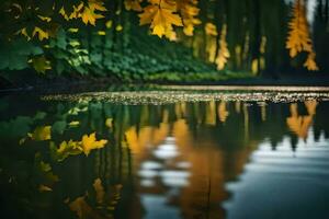 ai gegenereerd herfst reflecties door James Kennedy foto