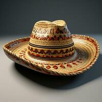 ai gegenereerd 3d model- sombrero hoed foto