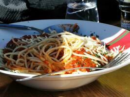 pasta voor lunch foto