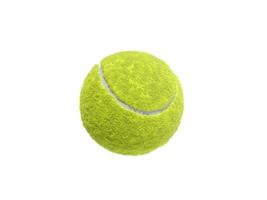 tennis bal geïsoleerd zonder schaduw foto