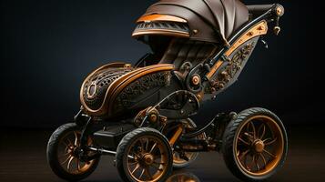 ai gegenereerd 3d realistisch baby wandelwagen foto