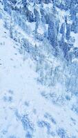 vrij foto pijnboom bomen gedekt door sneeuw Aan berg mooi winter landschappen van bergen