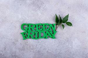 groen vrijdag eco vriendelijk concept foto