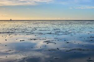 wadden zee in noordelijk Duitsland foto