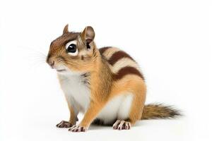 ai gegenereerd schattig chipmunk clip art foto