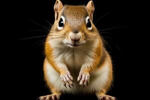 ai gegenereerd schattig chipmunk clip art foto