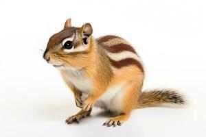 ai gegenereerd schattig chipmunk clip art foto