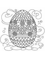 ai gegenereerd groot Pasen ei kleur bladzijde voor kinderen voor Pasen foto