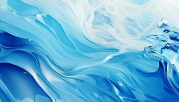 ai gegenereerd abstract blauw en wit water beweging achtergrond. generatief ai foto