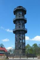 koning Friedrich augustus toren in de buurt lobau in Duitsland foto