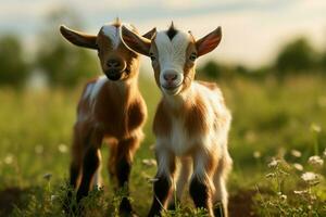 ai gegenereerd schattig pluizig klein weinig geel eenden ai gegenereerd foto