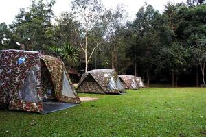 camping in de Woud phu wiang nationaal park, khon kaen , Thailand foto