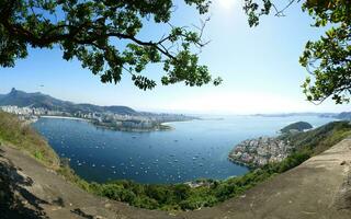 panoramisch antenne visie van de stad van Rio de Janeiro Brazilië foto