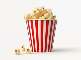 ai gegenereerd kop van bioscoop popcorn foto