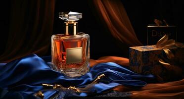 ai gegenereerd de luxe geur weelderig modern parfum, foto