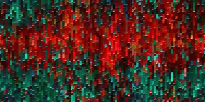 ai gegenereerd generatief ai, abstract pixel kunst achtergrond, naadloos meetkundig mozaïek- patroon, Kerstmis kleuren foto