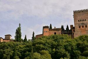 de alhambra paleis in granada, Spanje foto