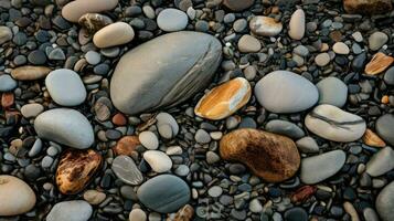 ai gegenereerd oceaan rotsachtig strand landschap foto