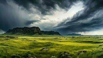 ai gegenereerd geologie intercratonisch plateau landschap foto