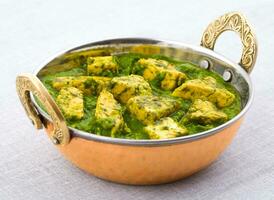 Indisch gezond keuken palak paneer foto