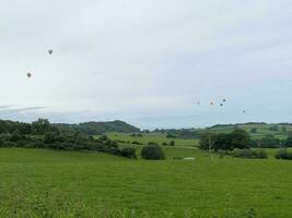 uitzicht op het platteland van Cheshire bij Peckforton Hills foto