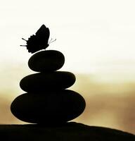zen balans stenen foto