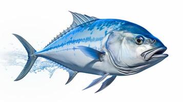 ai gegenereerd hyper realistisch illustraties van blauwvintonijn trevally foto