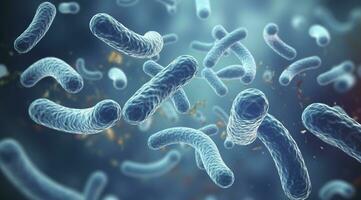 ai gegenereerd legionella pneumophila bacteriën. medisch 3d illustratie. ai gegenereerd foto