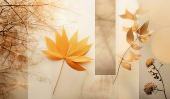 ai gegenereerd divers afbeeldingen van bladeren genomen gedurende herfst seizoen foto