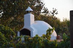 traditionele architectuur van theologos dorp op het eiland rhodos in griekenland foto