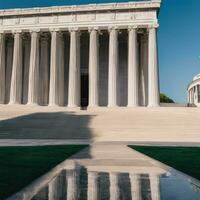 ai gegenereerd een wandeling door geschiedenis Washington, gelijkstroom foto