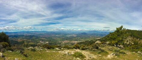 Sierra Nevada, Spanje, landschap en natuur in panorama foto