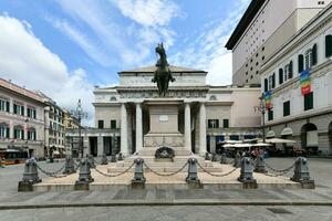 garibaldi standbeeld - Genua, Italië foto