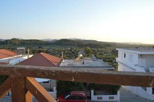 traditionele architectuur van theologos dorp op het eiland rhodos in griekenland foto