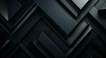 ai gegenereerd zwart abstract abstract driehoek zwart abstract achtergronden foto