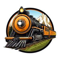 ai gegenereerd foto van logo van een trein. generatief ai
