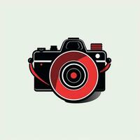 ai gegenereerd embleem logo van een camera. generatief ai foto