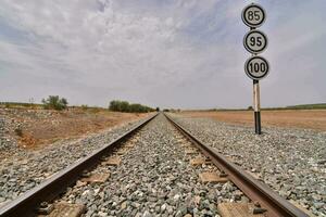 trein sporen visie foto