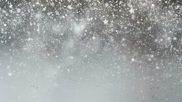 ai gegenereerd Kerstmis achtergrond. winter lucht achtergrond met sneeuwvlokken. foto