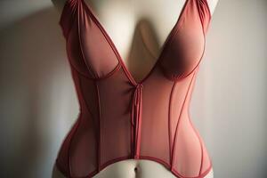 ai gegenereerd sensueel lingerie Aan een mannequin. ai generatief foto