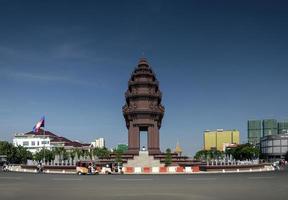 Phnom Penh, Cambodja, 2021 - onafhankelijkheidsmonument mijlpaal foto