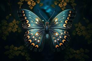 ai gegenereerd mooi vlinders, dromerig fantasie magisch vlinders, zacht licht kleuren Vleugels, ai gegenereerd foto