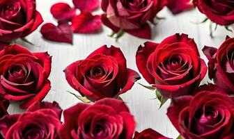 ai gegenereerd roos achtergrond Valentijnsdag dag. foto