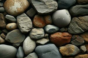 ai gegenereerd harmonisch steen naadloos rots structuur vormen een elegant, herhalen patroon foto