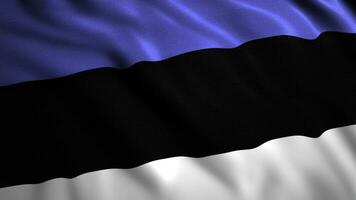 abstract driekleur vlag van Estland land golvend in de wind. beweging. concept van patriottisme en vrijheid. foto