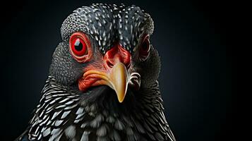 ai gegenereerd gier Guinea kip vogel natuur dier dieren in het wild foto