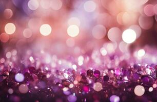 ai gegenereerd bokeh bokeh Purper roze achtergronden foto